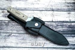 Boker Plus Schanz Integral Dagger SID, Bead Blasted 440C, Blk Leather Sheath