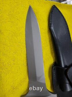 Boker Plus Schanz Integral Fixed Blade Knife 440C Micarta Sheath Taiwan