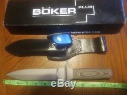 Boker Plus Schanz Stutensee Dagger Knife with original Sheath 2656 440-C