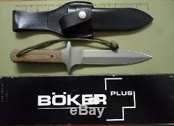 Boker Schanz Stutensee Dagger Knife with Original Leather Sheath