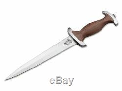 Boker Swiss Dagger Fixed Knife 8 C75 High Carbon Steel Cherry Wood Handle NEW