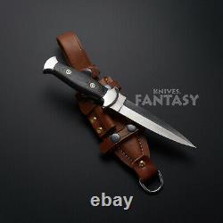 Boot Custom D2 Steel Hunting Survival Tactical Combat Commando Dagger Knife