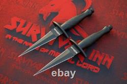 British Army Fairbairn Sykes Fighting Dagger Knives PairBlack version Daggers