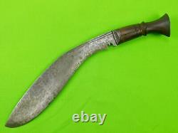 British English Indian India WW2 Vintage Old Kukri Gurkha Fighting Knife Dagger