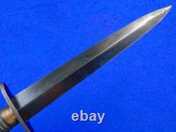 British English WW2 Fairbairn Sykes Commando Fighting Knife Dagger with Sheath