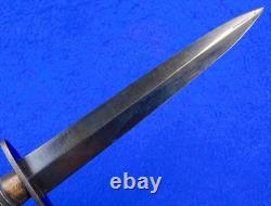 British English WW2 Fairbairn Sykes Commando Fighting Knife Dagger with Sheath