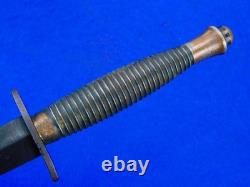 British English WW2 Fairbairn Sykes Commando Fighting Knife Dagger with Sheath