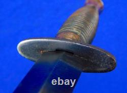 British English WW2 Fairbairn Sykes Commando Fighting Knife Dagger with Sheath