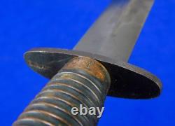 British English WW2 Fairbairn Sykes Commando Fighting Knife Dagger with Sheath