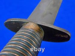 British English WW2 Fairbairn Sykes Commando Fighting Knife Dagger with Sheath