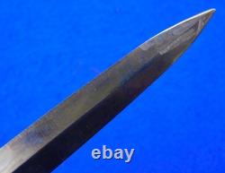 British English WW2 Fairbairn Sykes Commando Fighting Knife Dagger with Sheath