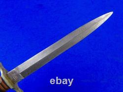 British English WW2 Fairbairn Sykes Commercial Fighting Knife Stiletto Dagger