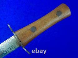 British English WWI WW1 Stiletto Fighting Knife Dagger with Sheath