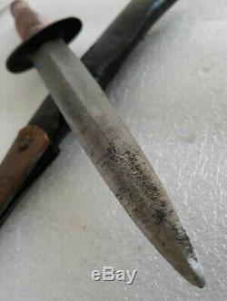 British WW2 Commando FairbairnSykes fighting knife hunting dagger Rodgers Rare
