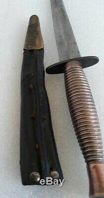 British WW2 Commando FairbairnSykes fighting knife hunting dagger Rodgers Rare
