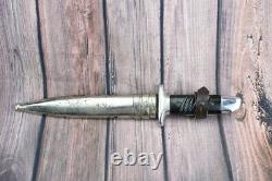 Bulgarian German Combat Trench Fighting Knife Remake Dagger & Metal Scabbard K98