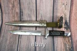 Bulgarian German Combat Trench Fighting Knife Remake Dagger & Metal Scabbard K98