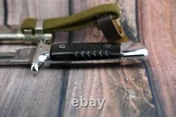 Bulgarian German Combat Trench Fighting Knife Remake Dagger & Metal Scabbard K98