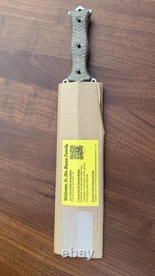 Busse Combat Fixed Blade Spear Point Steel Knife, Micarta, Full Tang