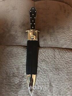 Buster Warenski Custom Dagger Knife/sheath-loveless Era