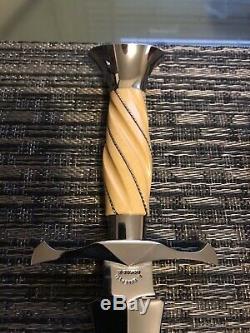 Buster Warenski Custom Large Arkansas Toothpick Dagger Knife/sheath-loveless Era