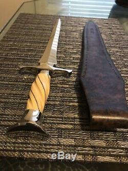 Buster Warenski Custom Large Arkansas Toothpick Dagger Knife/sheath-loveless Era