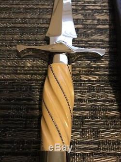 Buster Warenski Custom Large Arkansas Toothpick Dagger Knife/sheath-loveless Era