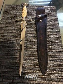 Buster Warenski Custom Large Arkansas Toothpick Dagger Knife/sheath-loveless Era