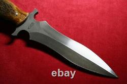 CAS Knives Custom Dagger Stag Knife Dark Timber Brother Claudio Sobral NEW