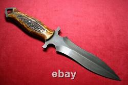 CAS Knives Custom Dagger Stag Knife Dark Timber Brother Claudio Sobral NEW