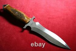 CAS Knives Custom Dagger Stag Knife Dark Timber Brother Claudio Sobral NEW