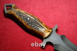 CAS Knives Custom Dagger Stag Knife Dark Timber Brother Claudio Sobral NEW