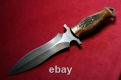 CAS Knives Custom Dagger Stag Knife Dark Timber Brother Claudio Sobral NEW