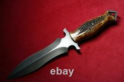 CAS Knives Custom Dagger Stag Knife Dark Timber Brother Claudio Sobral NEW