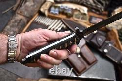 CFK HILL & CREEK Handmade D2 TOOTHPICK DAGGER Knife & Accessories Sheath Set 20H