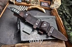 CFK HILL & CREEK Handmade D2 TOOTHPICK DAGGER Knife & Accessories Sheath Set 20H