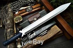 CFK IPAK Handmade D2 Custom 25 VIKING-MAXIMUS Battle-Ready Dagger Sword Knife