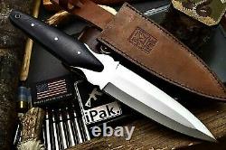 CFK IPAK Handmade D2 Custom COMMANDO Tactical Combat Fighter Dagger Blade Knife