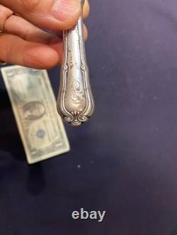 CIVIL gambler sleeve BOWIE Fighting KNIFE Dagger W sterling handle