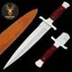 Combat Arkansas Toothpick Dagger Knife Handmade D2 Steel Survival Hunting Knife