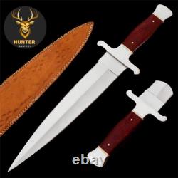 COMBAT ARKANSAS TOOTHPICK DAGGER KNIFE Handmade D2 Steel Survival Hunting Knife