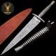 Combat Dagger Knife Fixed Blade Handmade Damascus Steel Camping Hunting Knife