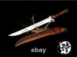 CUSTOM HANDMADE Marsh Rat Samurai dagger imported high Quality steel knife 61HRC