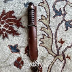 Camillus US M3 Combat Dagger Fixed Blade Knife, Needle Point, Sheath