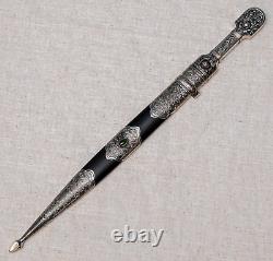 Caucasian Dagger Stone Shashka Cossack Sword Zlatoust knife saber 035 Silkway