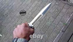 Classic Custom Cutout D2 Steel Hunting Dagger Stag/Antler Handle swordrep