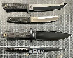 Cold Steel knives Recon Fairbairn & Sykes lot of 4 Tanto, Dagger, Recon