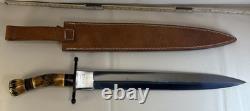 Colt CT-822 High Plains Dagger 19 Knife Stag Brass Pakistan Box Sheath RARE