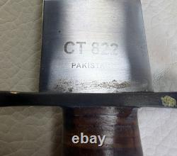 Colt CT-822 High Plains Dagger 19 Knife Stag Brass Pakistan Box Sheath RARE