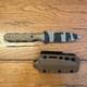 Compliance Edge Knife Dagger Custom Tiger Stripe G10 Handle Fixed Blade